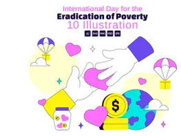 10 Eradication of Poverty Day Illustration preview picture