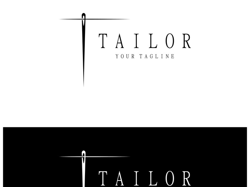 tailor logo icon illustration template combination of buttons for clothes, thread and sewing machine, for clothing product design, convection companies, fashion in vector form