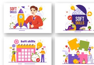 15 Soft Skills Vector Illustration