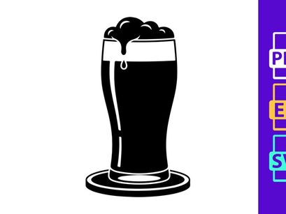 Spilling dark beer in a pint glass