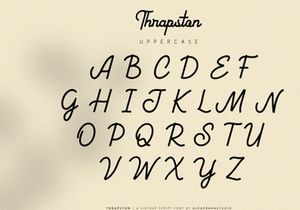 Thrapston - Vintage Script Font