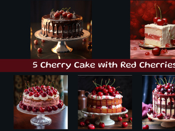 Cherry Cake with Red Cherries preview picture