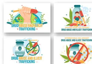 13 Against Drug Abuse and Illicit Trafficking illustration