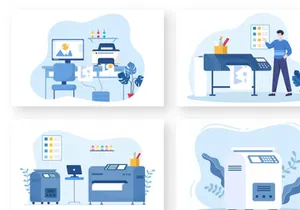 13 Print Shop Design Illustration