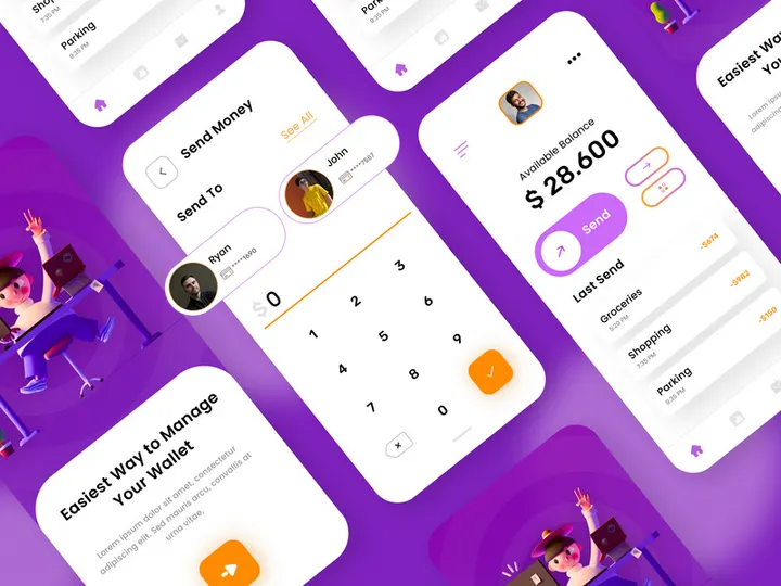Wallet App UI Comcept preview picture