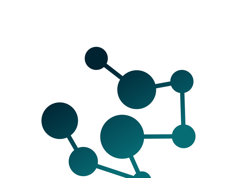 Neuron logo icon design template flat vector