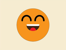 Flat Design Smile Vector in Adobe Illustrator