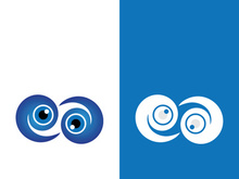 Branding identity corporate eye care vector logo design