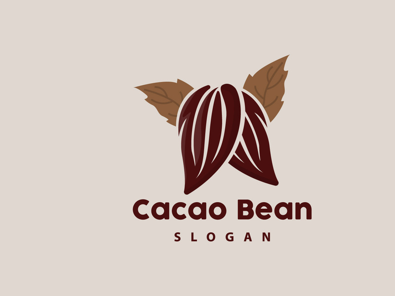 Cacao Logo, Cocoa Fruit Plant Logo