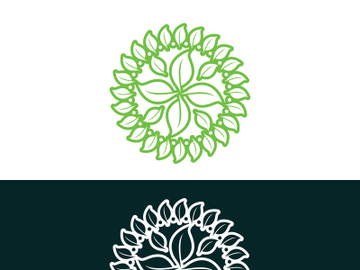 nature leaf logo, environment logo , ecology logo template preview picture