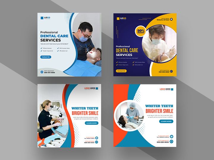 Dental Care Center Instagram Post Template Ver-1