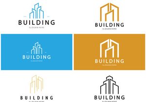 Building logo vector illustration design,Real Estate logo template, Logo symbol icon