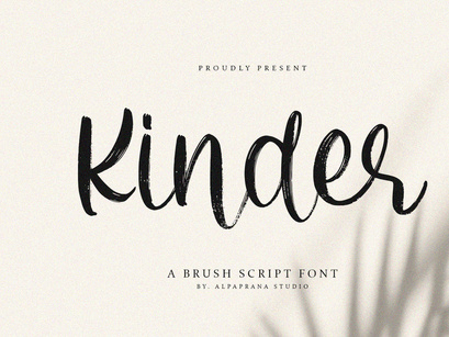 Kinder - Brush Script Font