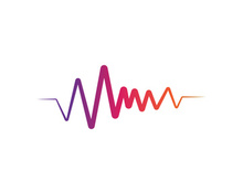 Sound waves vector illustration