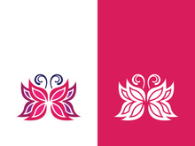 Beauty butterfly vector icon design