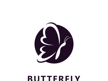 Beauty butterfly logo  symbol vector template preview picture