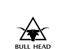 Bull head horns logo design.