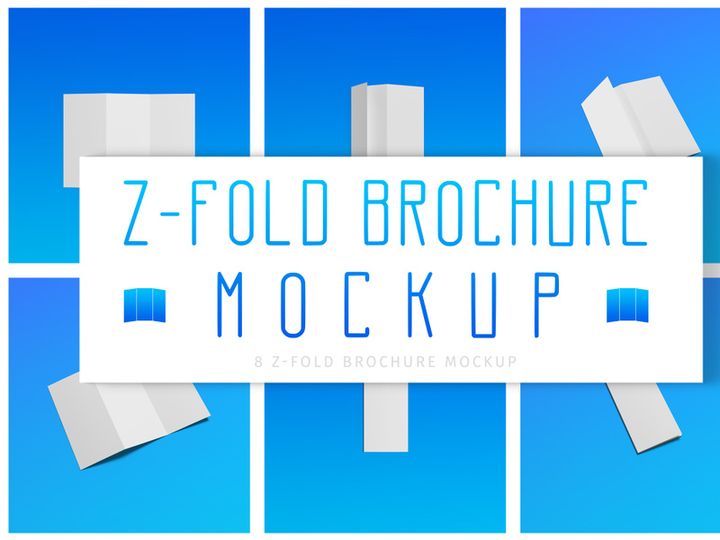 Z-Fold Brochure Mockup