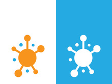 Molecule symbol logo template vector illustration design