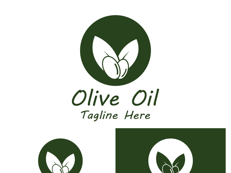 Olive fruit logo design.