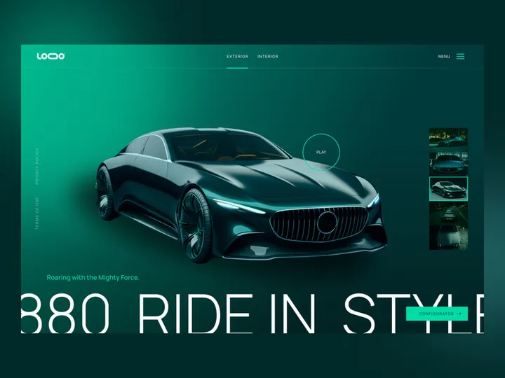 Car hero banner design