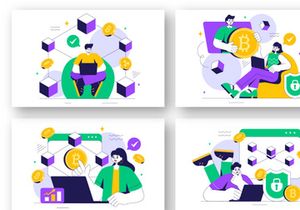 9 Blockchain Technology Illustration