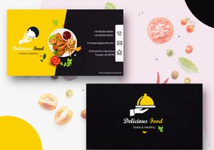 Creative Food Business or Visiting Card Design
