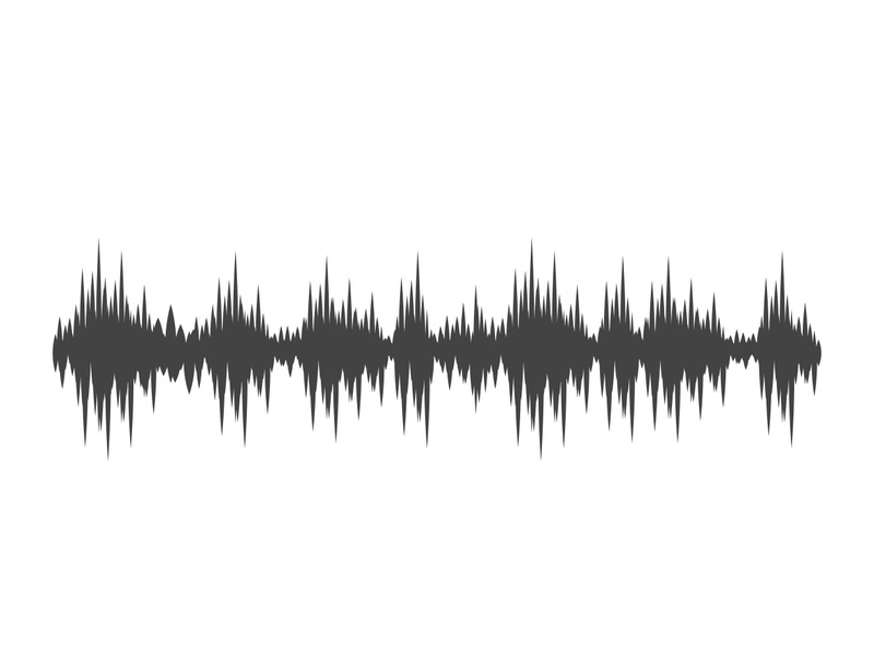 Sound waves vector illustration