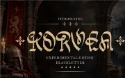 KORVEA — Experimental Gothic Blackletter