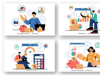 9 Personal Finance Management Illustration