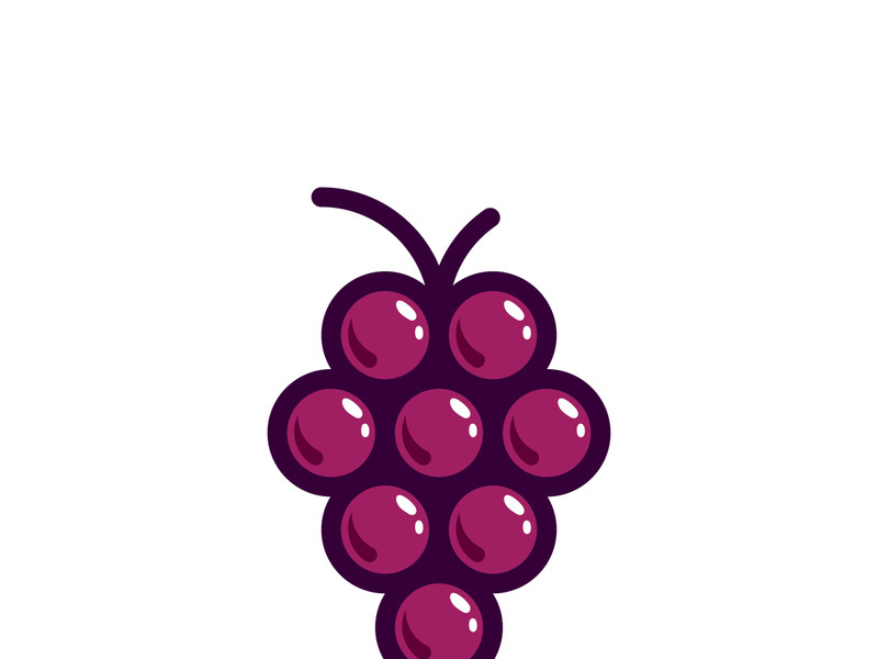 Grape logo images illustration design