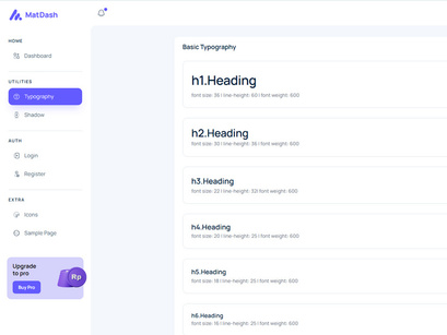 MatDash Free VueJs Admin Dashboard Template