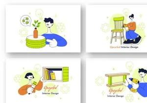 10 Upcycled Interior Design Illustration