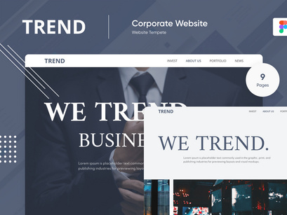 Trend - Minimal Psd Figma Template for Business