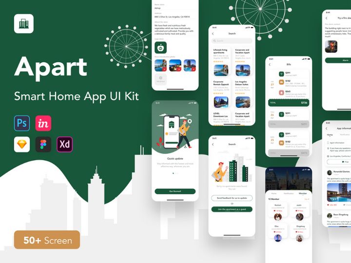 Apart - Smart Home UI Kit preview picture