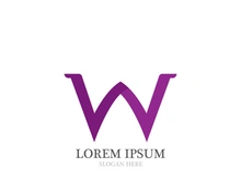 W Letter Logo Template vector illustration design