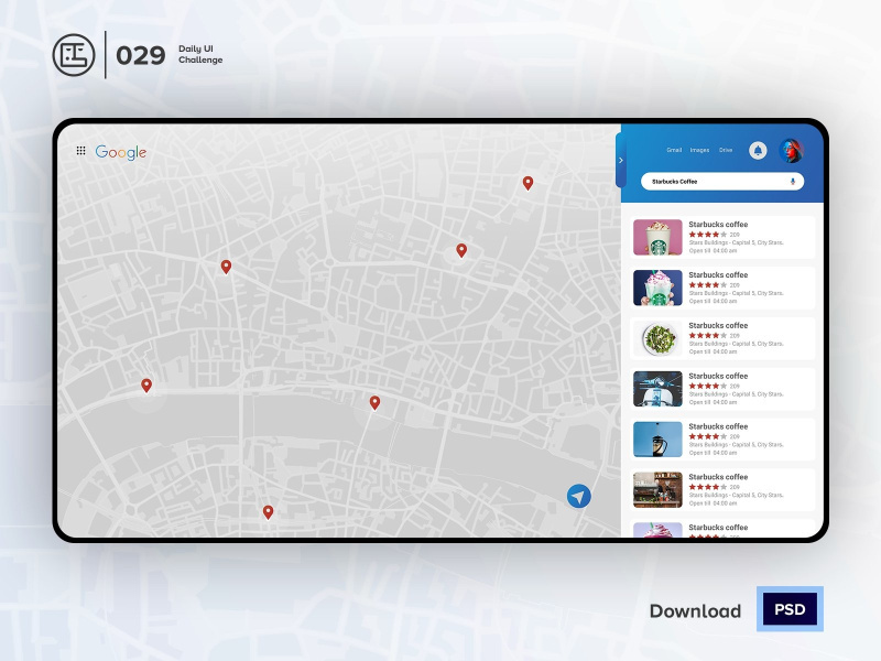 Google map redesign by Samuel EpicPxls