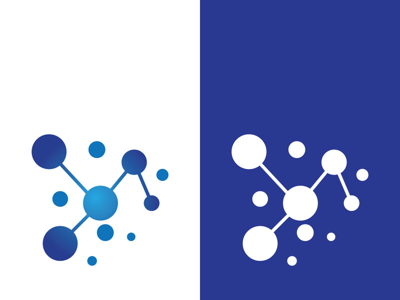 Molecule symbol logo template vector illustration design