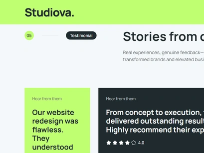 Studiova Bootstrap Website Template