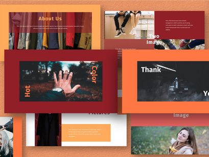 Hot Color Powerpoint Template