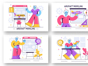 10 Aircraft Model Crafting Illustration preview picture