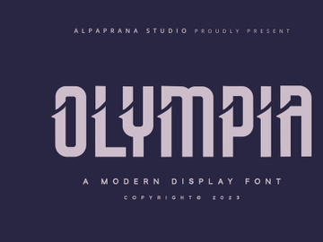 Olympia - Modern Display Font preview picture