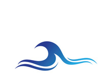 Water wave icon vector illustration design logo