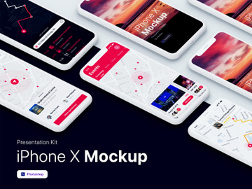 Presentation Kit - iPhone showcase Mockup preview picture