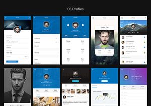 Hexagon Mobile UI Kit