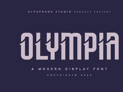 Olympia - Modern Display Font