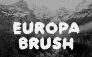 Europa Brush — FREE Textured Brush Font