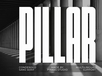 Pillar - Condensed Sans Serif Font