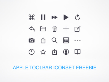 Apple Toolbar Icons preview picture