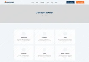 NFT Minting and Collection Landing Page Figma Template